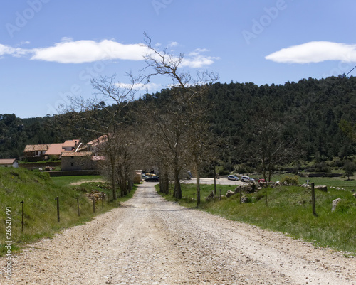 traveling through old town of Fredes 