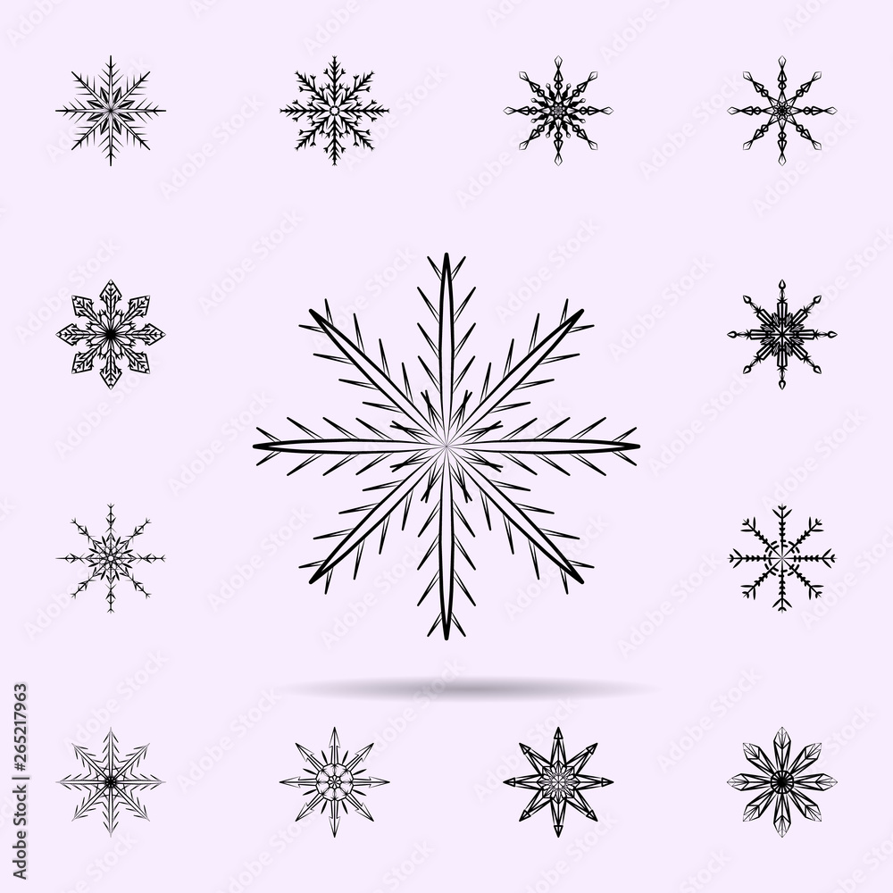 Snowflake icon. Universal set of Snowflake for website design and development, app development Snowflake icon. Universal set of Snowflake for website design and development, app development