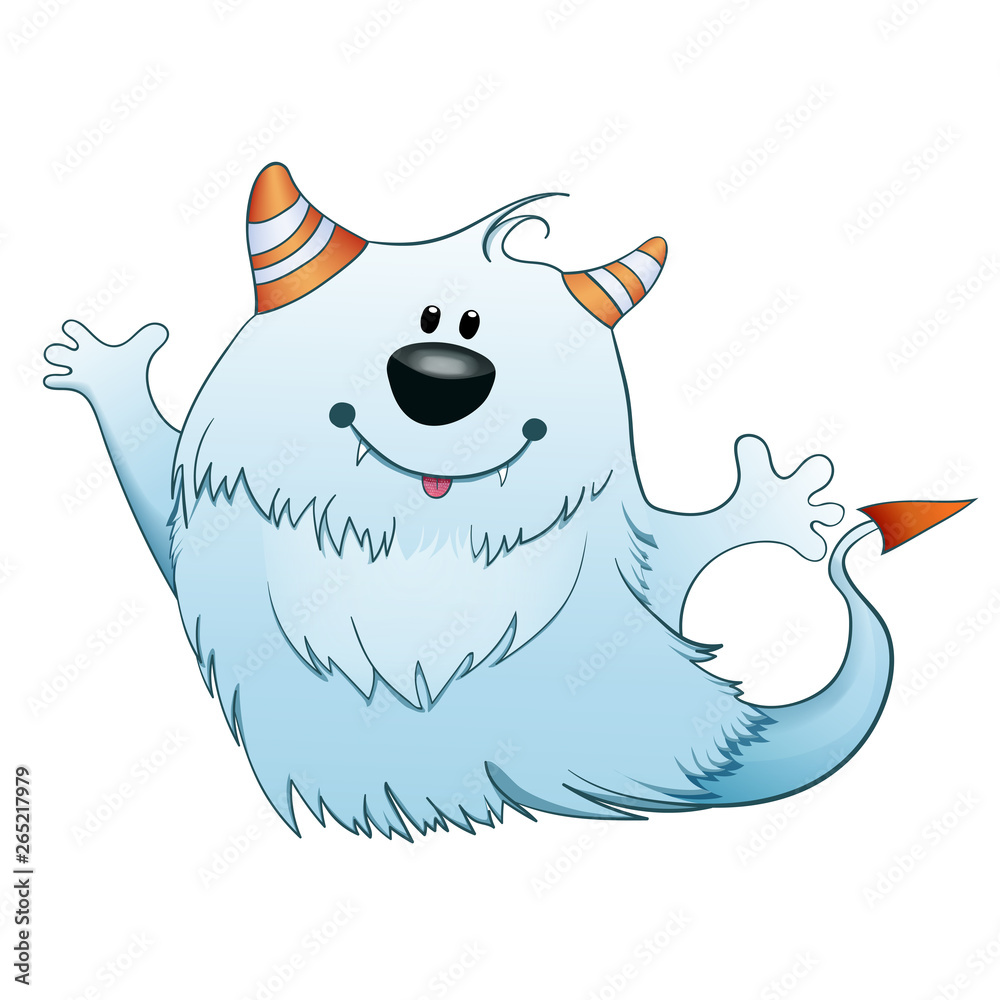 Naklejka premium Cartoon Monster