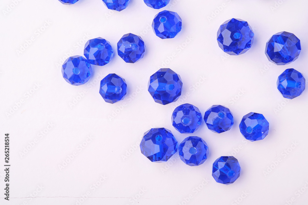 Jewelry gems beads blue and dark blue color Jewelry gems beads blue and dark blue color