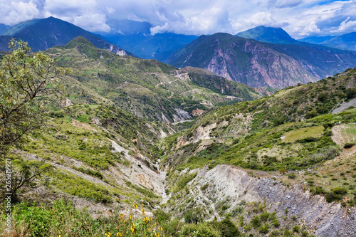 The landscape at Curahusi in Peru