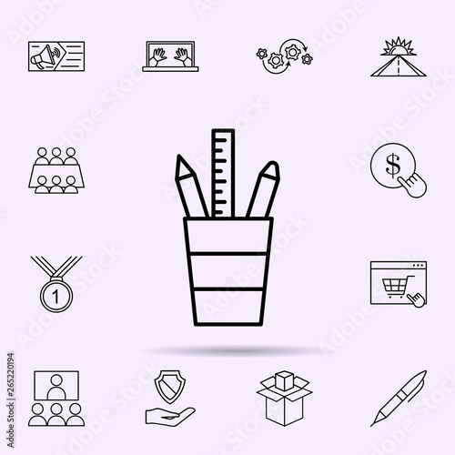office tools icon. Universal set of web mix for website design and development, app development
