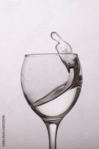  Clear water in a glass