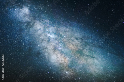 Large view of night sky with Milky way photo