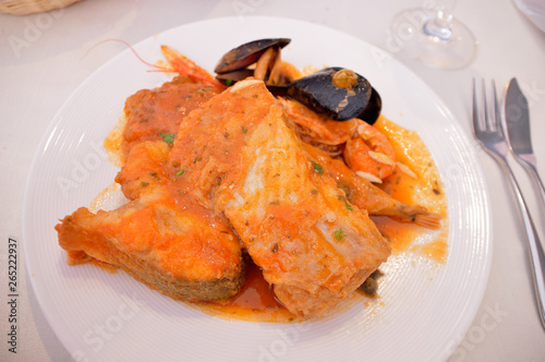 Принти на полотні zarzuela a spanish fish dish