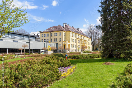 Fototapeta Naklejka Na Ścianę i Meble -  View of Hoff Square in Wisla in Poland
