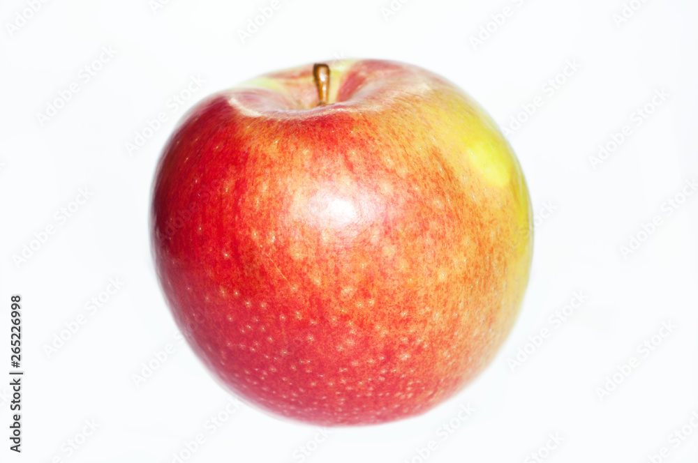 Red apple on white background.Fresh red apple isolated on white. With clipping path Red apple on white background.Fresh red apple isolated on white. With clipping path