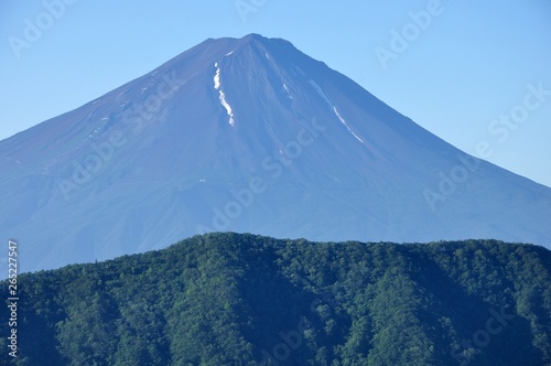 釈迦ヶ岳より夏の富士山