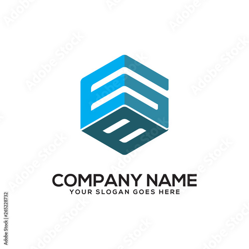 GB initial logo name, hexagon vector letter design © Arana_stock
