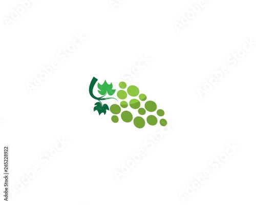 Grape logo template vector icon