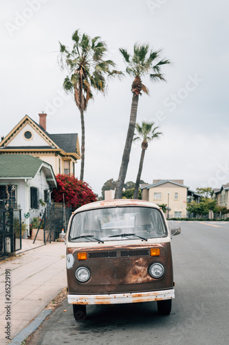 Old van in Sherman Heights, San Diego, California