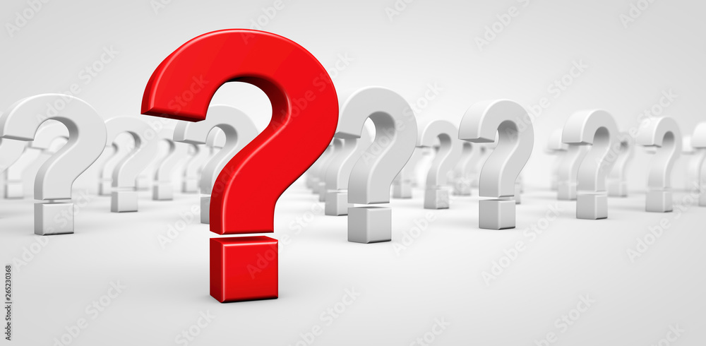 Question Mark Customer Support Concept Question Mark Customer Support Concept