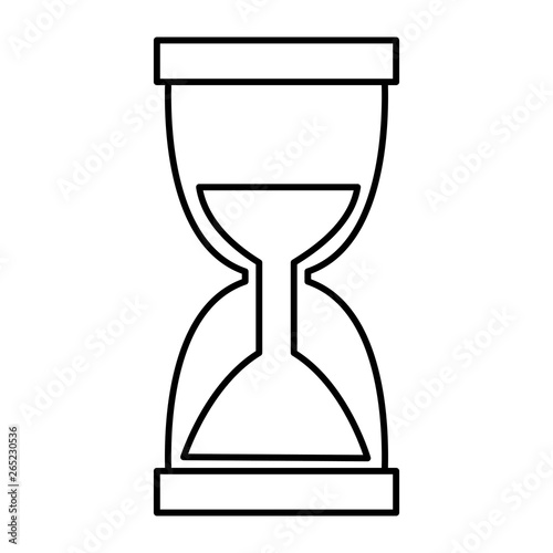 hourglass timer isolated icon