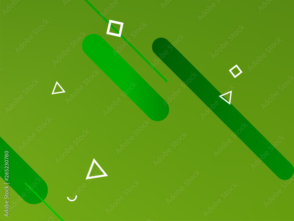 Abstract green geometric background.