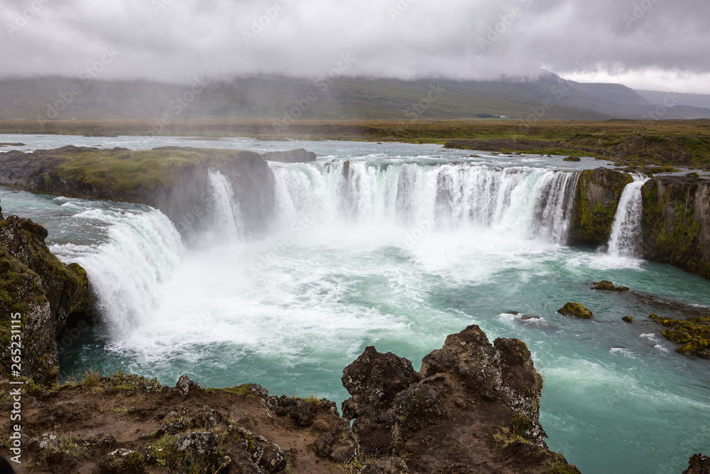 Obraz premium Waterfall Godafoss - one of the most beautiful