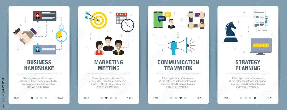 Business handshake, marketing meeting, communication teamwork, strategy planning.