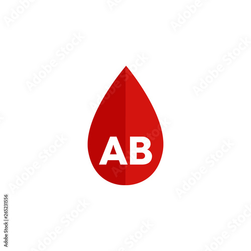 blood types vector icon