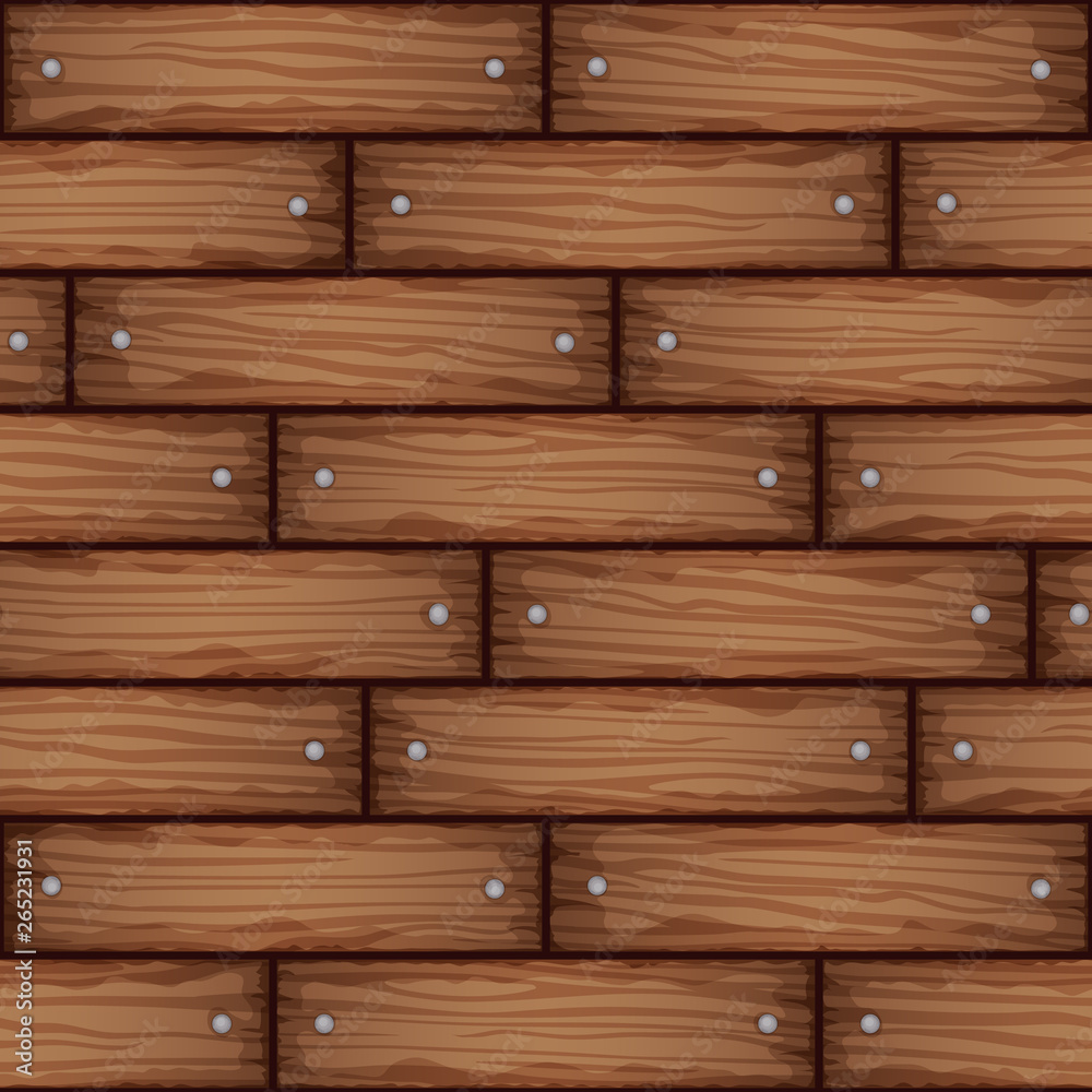 Hoge blootstelling Sluiting slikken Hand drawn stylized wooden planks seamless pattern. Endless wood vector  textures for floor, ground, walls, boxes, containers. Template design for  game background. Stock Vector | Adobe Stock