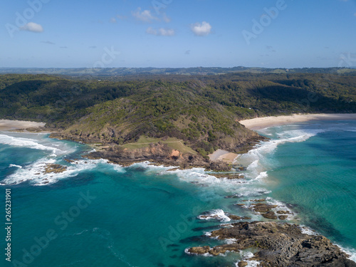 A view of the broken hill headland in byron bay australia