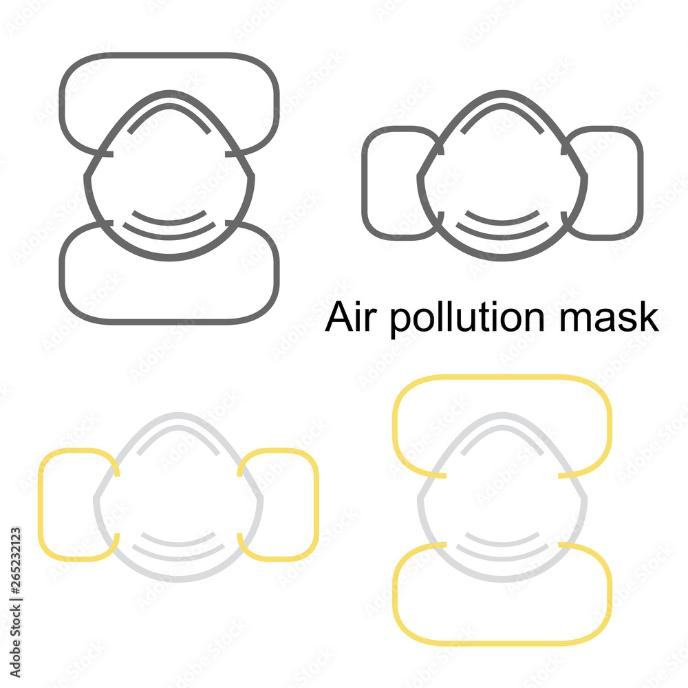 air pollution mask isolated on white background air pollution mask icon air pollution mask symbol vector air pollution mask isolated on white background air pollution mask icon air pollution mask symbol vector