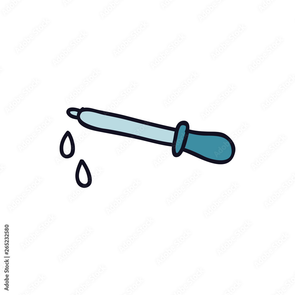 pipette doodle icon pipette doodle icon