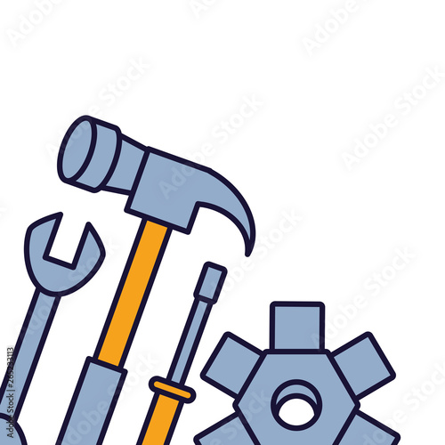 wrench with hammer and screwdriver