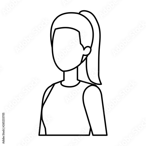 elegant businesswoman avatar character