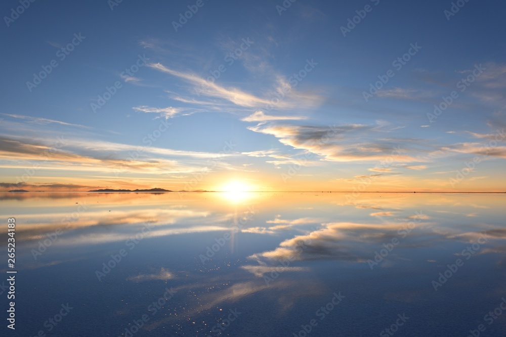 The world's largest salt flat, Salar de Uyuni in Bolivia The world's largest salt flat, Salar de Uyuni in Bolivia