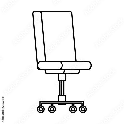 office chair isolated icon