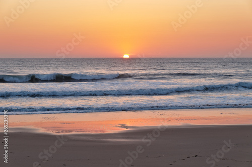 Beautiful Sunset in Areias Brancas beach in Lourinha  Portugal