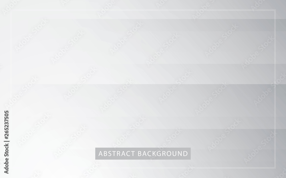 Fototapeta premium Abstract light silver background vector. Modern white and gray line background.