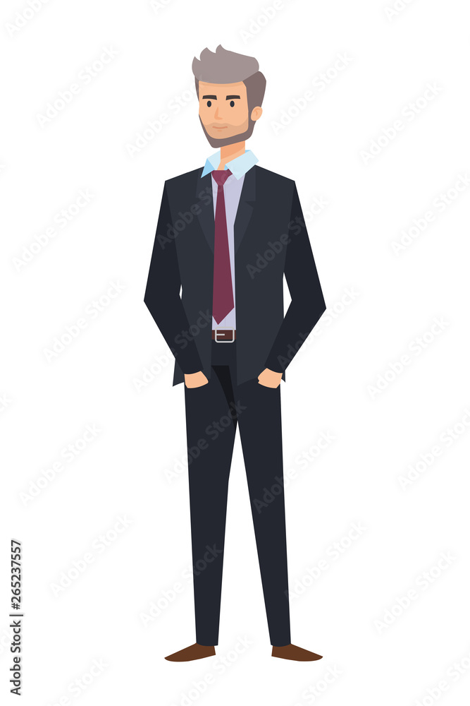 elegant businessman avatar character elegant businessman avatar character