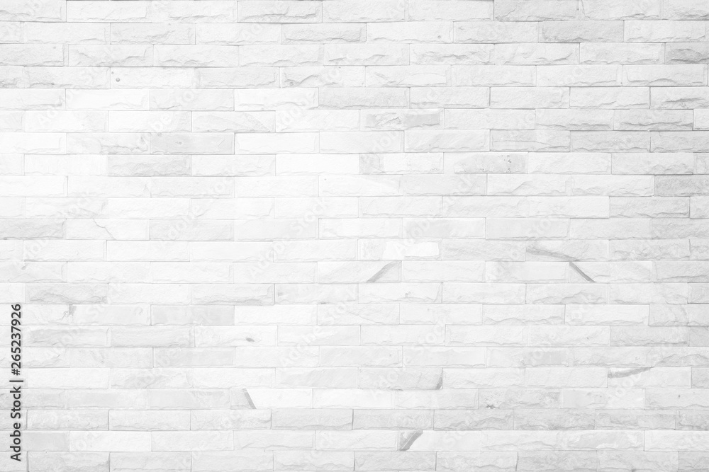Fototapeta premium Old White Brick Wall Texture Background.