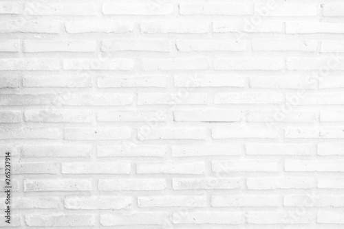 Old White Brick Wall Texture Background.