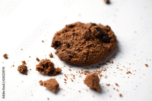 cookie biscuit on a white background
