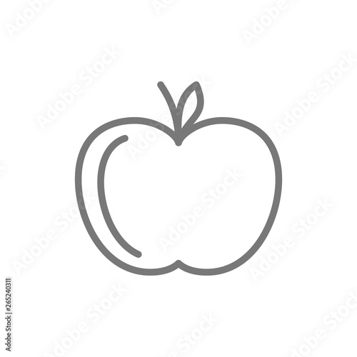 Apple line icon.