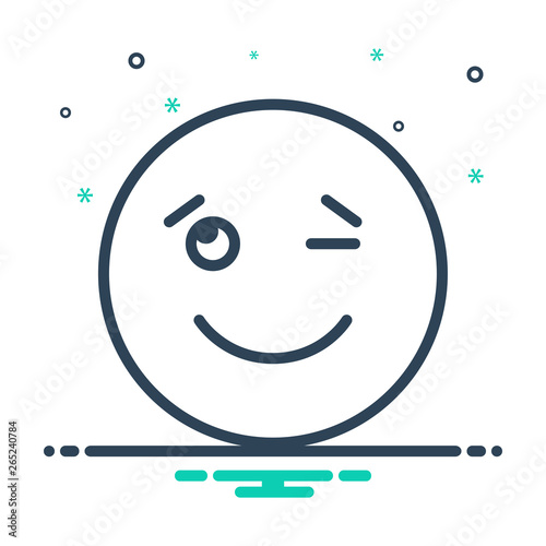 Mix line icon for wink signals 