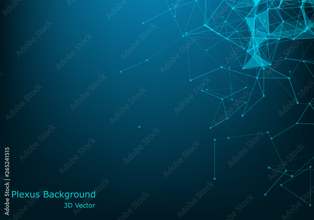 Network connection concept blue vector illustration. Futuristic hexagon perspective wide angle lanscape. Futuristic honeycomb concept. 3d landscape. Big data digital background. Network connection concept blue vector illustration. Futuristic hexagon perspective wide angle lanscape. Futuristic honeycomb concept. 3d landscape. Big data digital background.