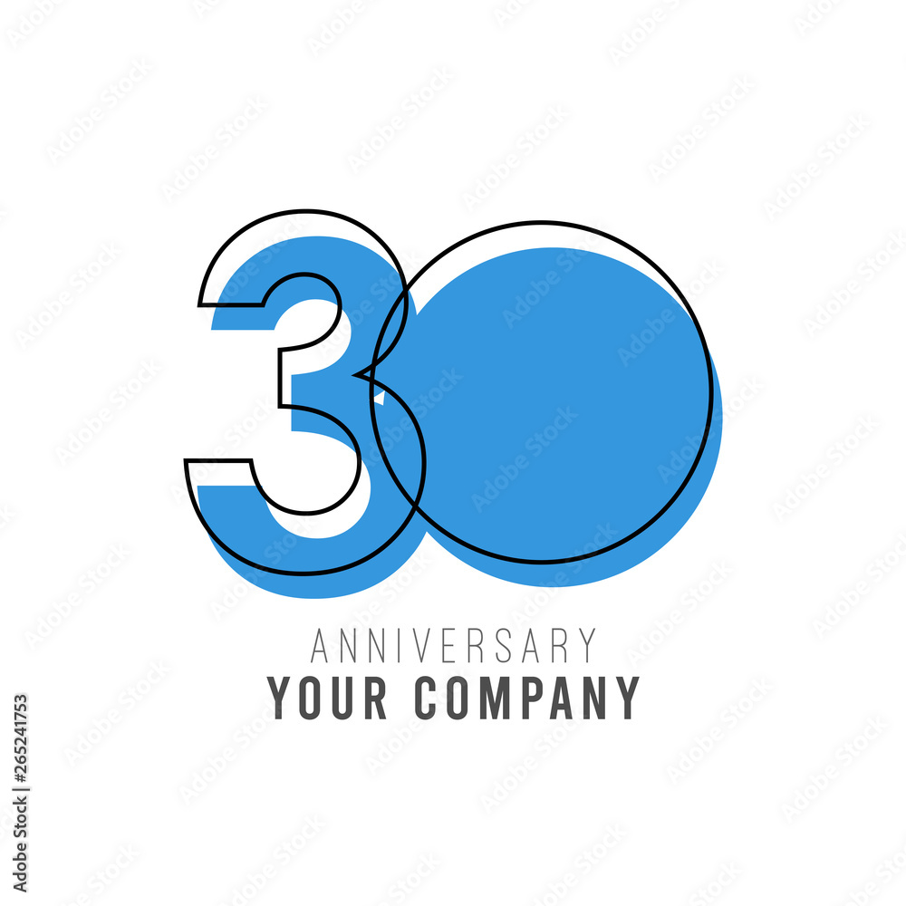 30 Year Anniversary Vector Template Design Illustration 30 Year Anniversary Vector Template Design Illustration