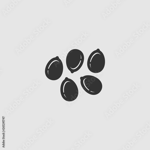 Simple Chia Seeds Vector Icon
