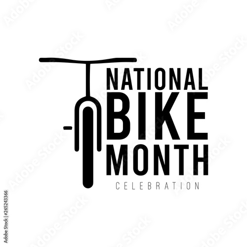 National Bike Month Vector Template Design Illustration