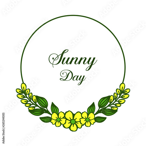 Wallpaper Mural Vector illustration beautiful flower frame for ornate sunny day Torontodigital.ca