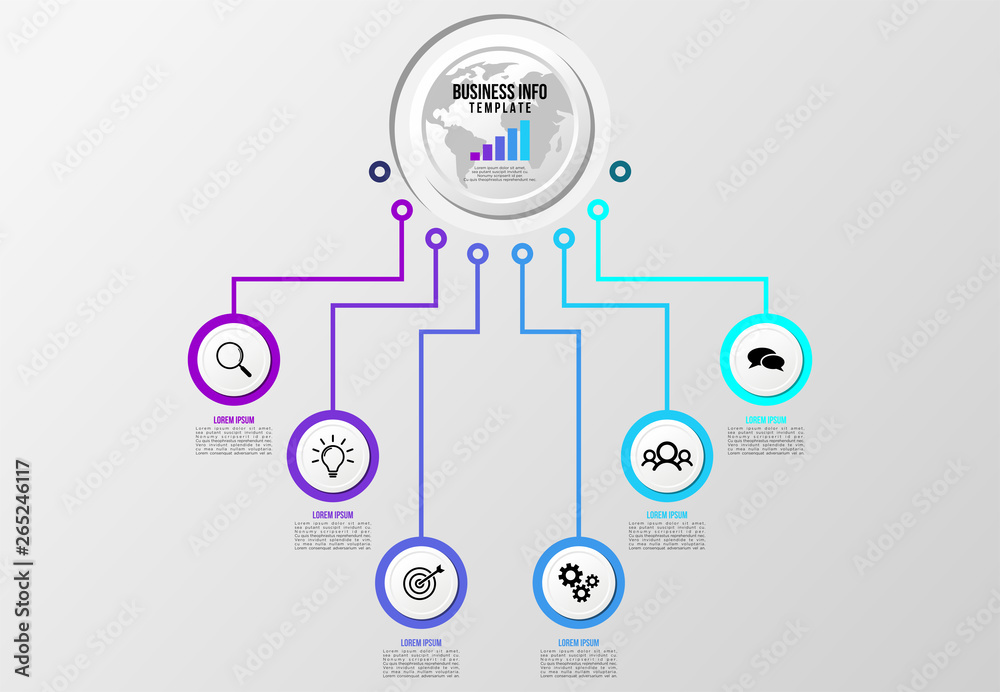 Vector Infographics Elements Template Design . Business Data ...