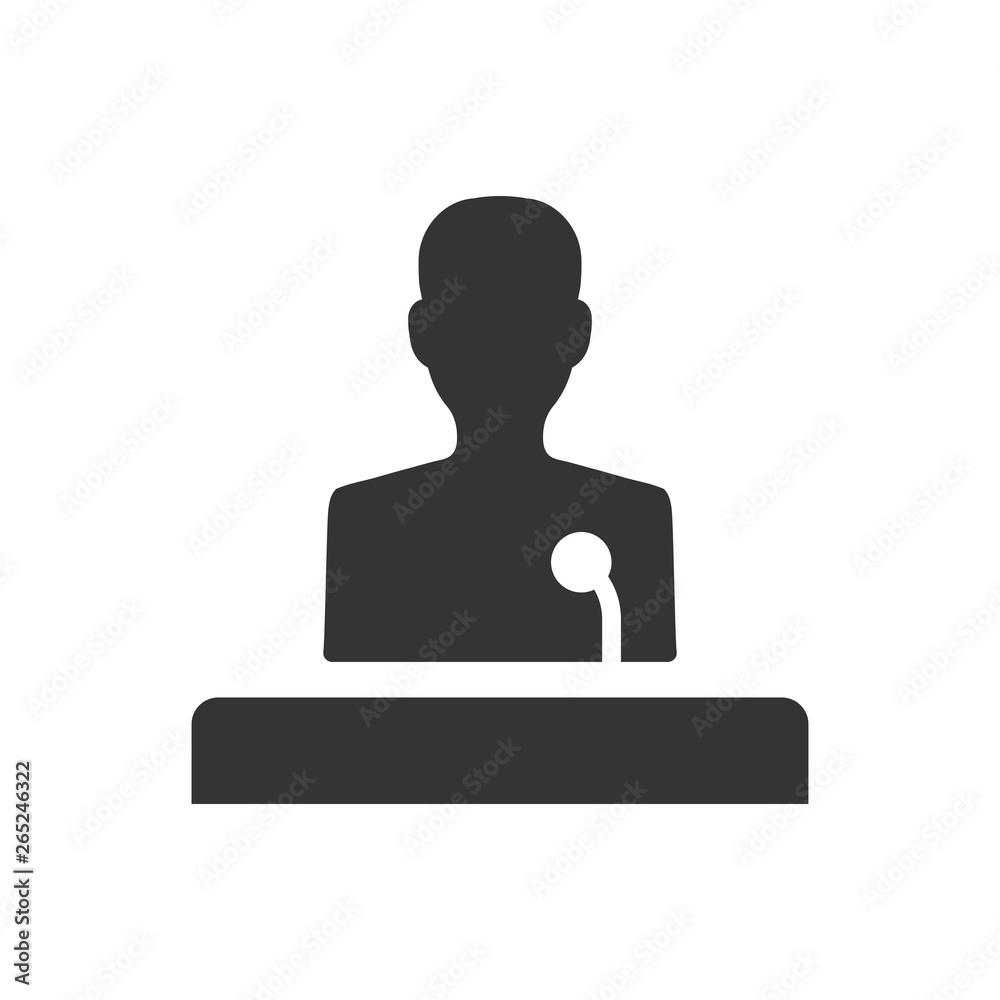 Public speech icon Public speech icon