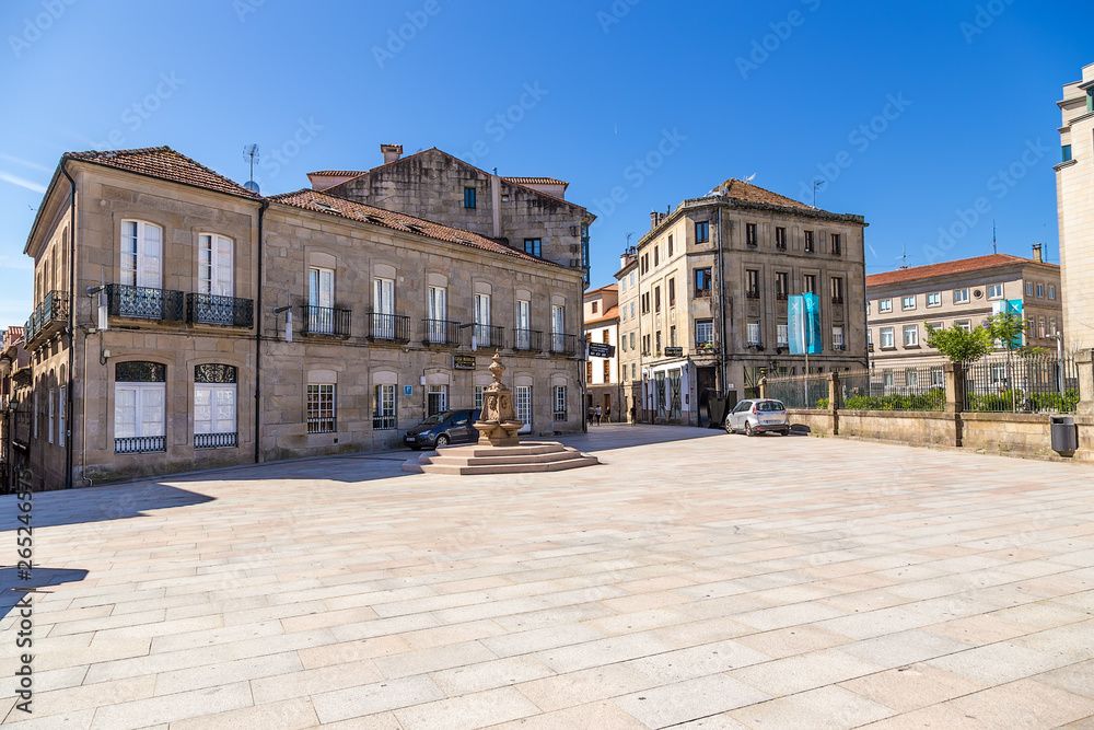 Pontevedra, Spain. Square Alonso de Fonseca
