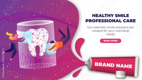 Banner is Written Healty Smile Professional Care.
