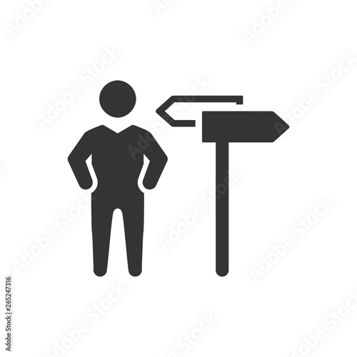 Business decision making icon