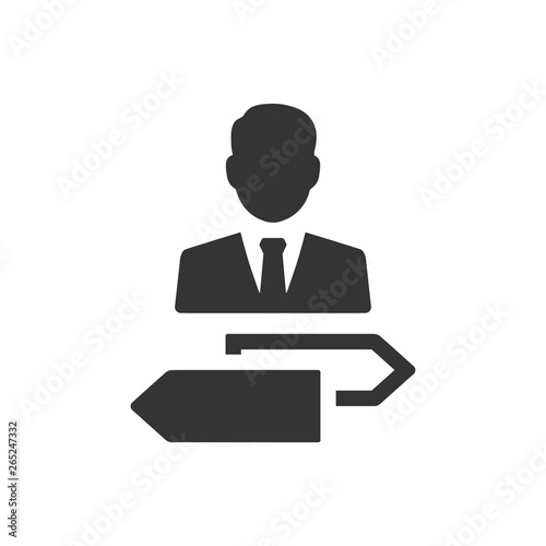 Business decision making icon