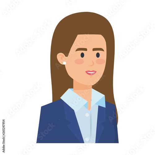 elegant businesswoman avatar character