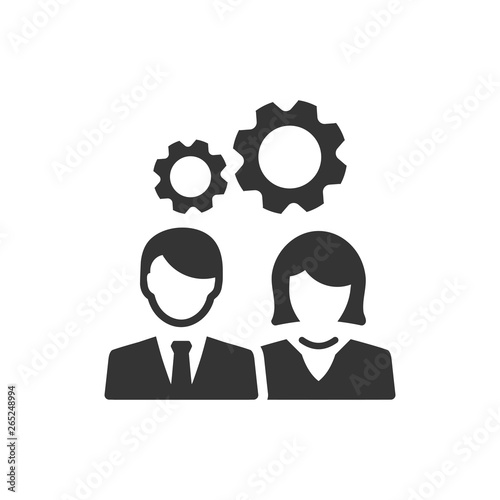 Business expert team icon photo